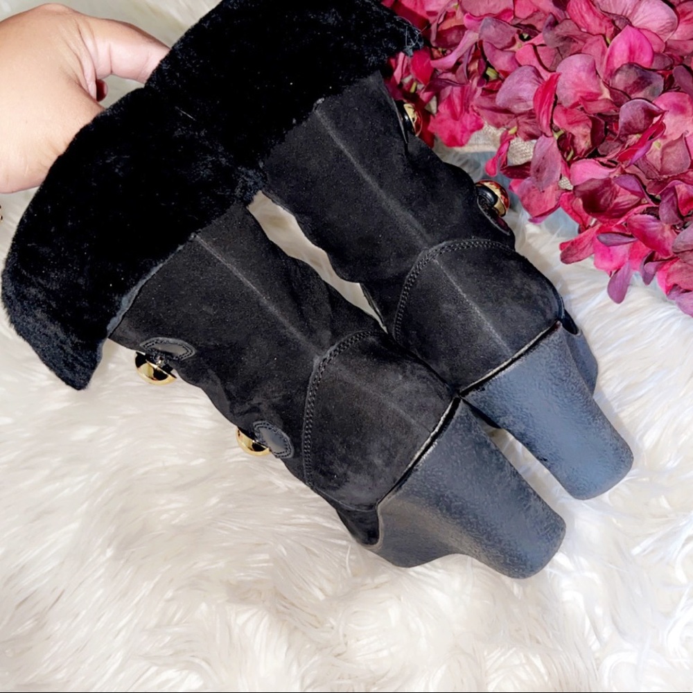 Coach Gena Shearling Lined Wedge Boot - image 4